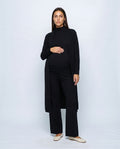 Manon Three-Piece Set in Black, front view
