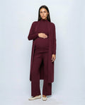 Manon Three-Piece Set in Wine, front view